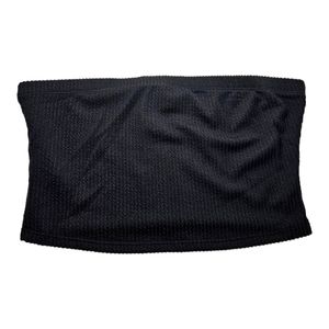 NWOT WIN WIN Boutique Tube Top Black Slinky twisty ribbing SO COMFY!